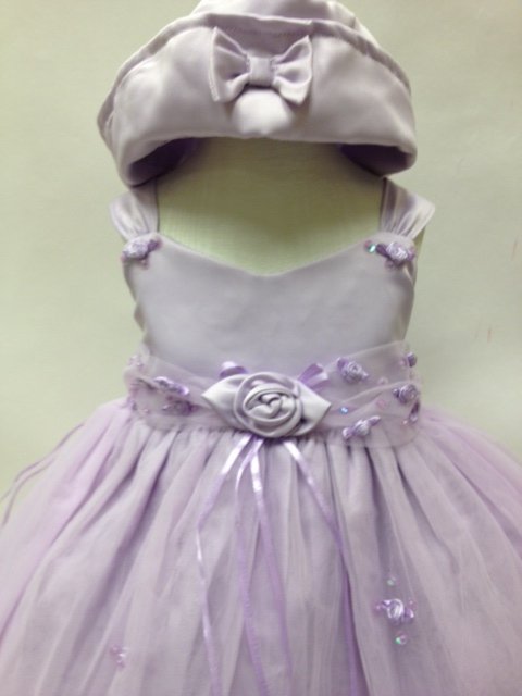 View Close Up U7100 Lav infant pageant dress infant wedding dress