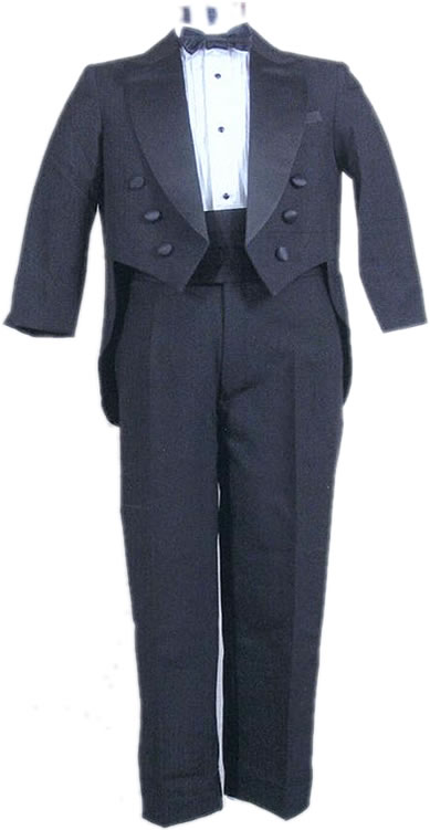 Infant & Children Tux w/tails IT2 Blk