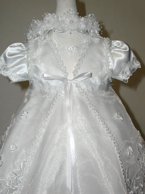 Beaded Christening Dress w/ Bolero, K4000