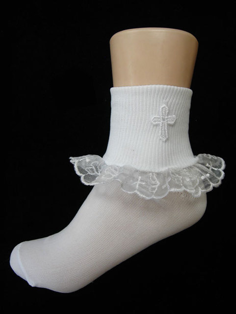 Girls Christening Socks