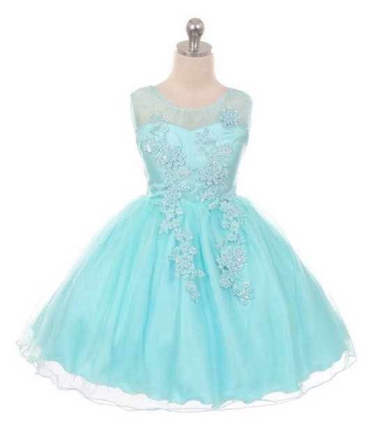 Lace Short Pageant Dress, J360