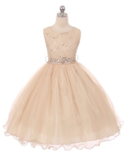 Lace Flowergirl Dress J367