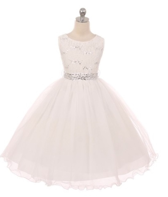 Lace Flowergirl Dress J367