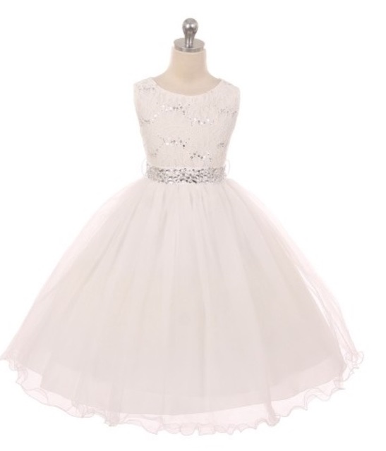 Lace Flowergirl Dress J367