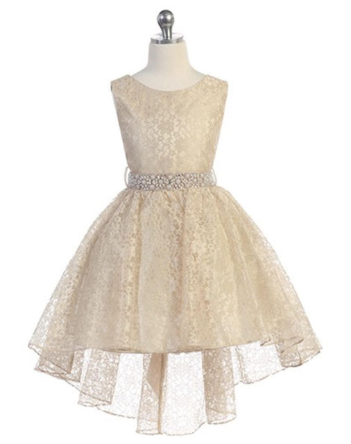 High Low Flower Girl Dress, J374