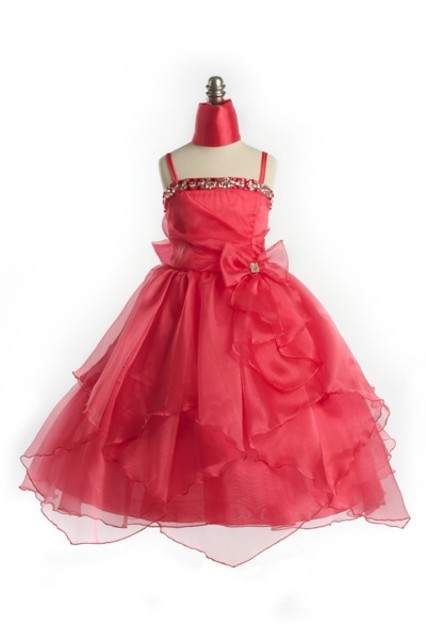 Child Coral Formal Gown, J999