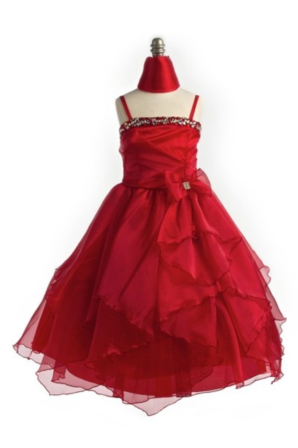 Red Child Pageant Gown, J999