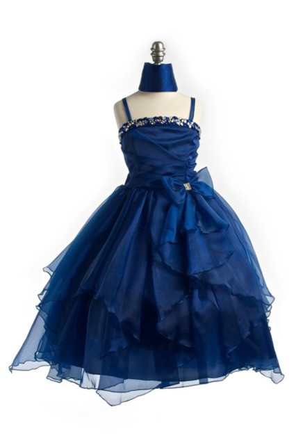 Organza Beaded Girl Pageant Gown J999