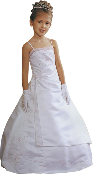 Beaded A-Line Child Formal, MB617