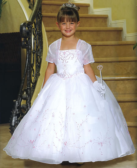Chiffon Embroidered Princess Gown, MB802
