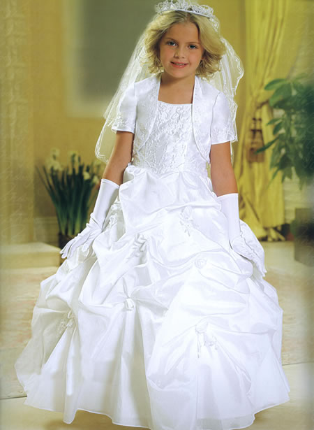 Beaded Corset Pickup First Holy Communion Gown, MB803