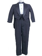 Infant & Children Tux w/tails IT2 Blk