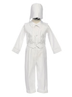 Boys Baptismal Set w/Hat, CO4