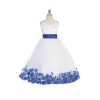 Flower Petal Flower Girl Gown, J2100