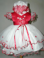 Satin & Tulle Multi Layer Infant Dress, J277