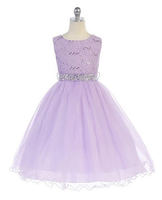 Lavender Flower Girl Dress, J367