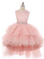 High Low Tulle Pageant Dress, J3717
