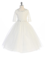 Lace Flower Girl Dress J385