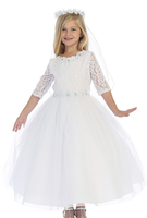 Lace Flower Girl Dress J385