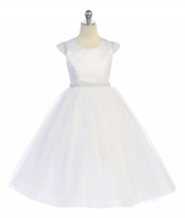 Satin Flower Girl ress J391