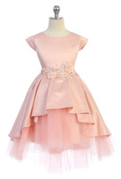 Satin & Tulle Pageant Dress, J396