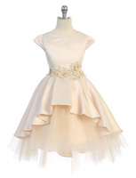 Satin & Tulle Pageant Dress J396