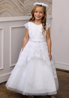 White Flower Girl Dress J417