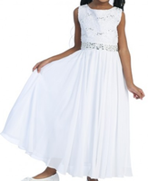 Lace Chiffon Girls Formal Dress J518