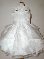 Satin & Organza Infant Dress, K224