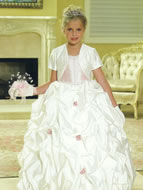 Beaded Pickup Child Formal Ballgown, MB621