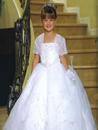 Chiffon Embroidered Princess Gown, MB802