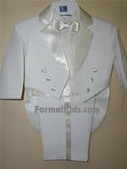 IT2, Infant & Children Tuxedo w/ Tails, Ivory