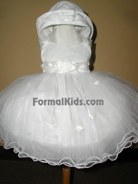 Satin & Tulle Infant Gown, U7100